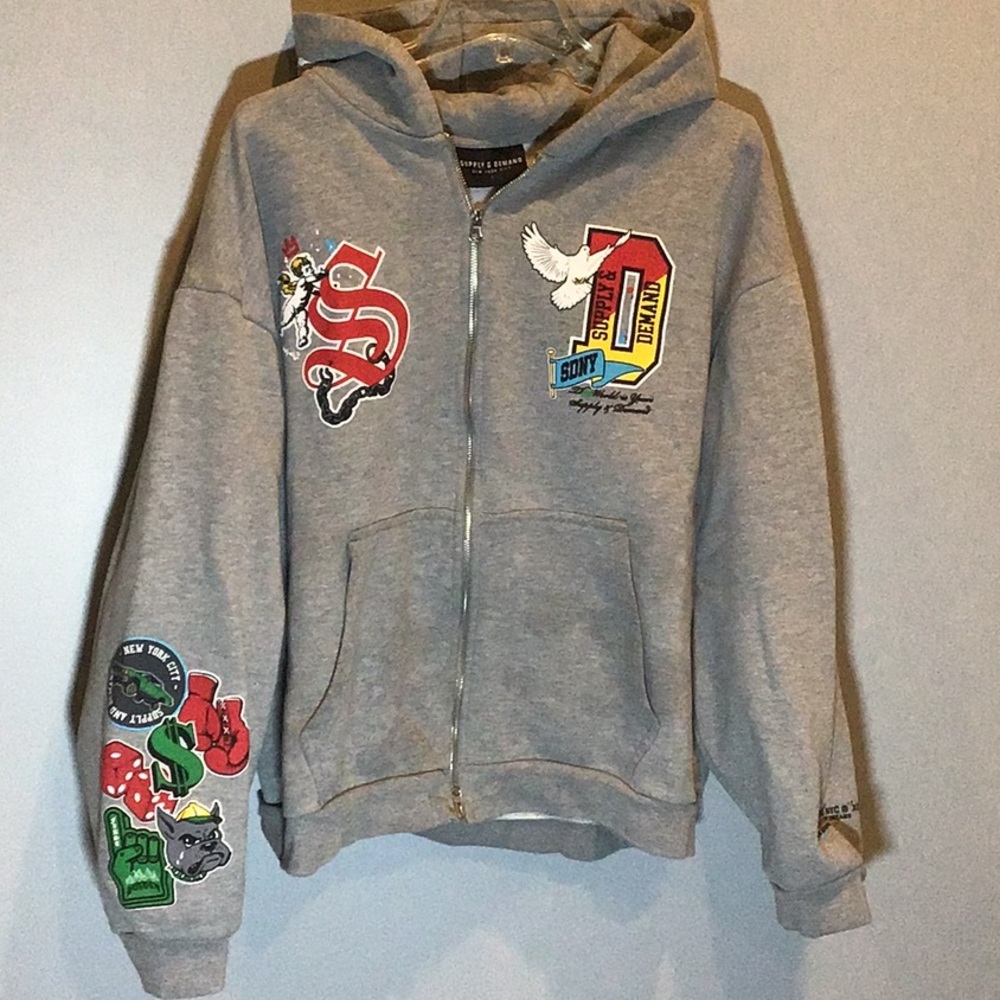 Supply and Demand zip up hoodie